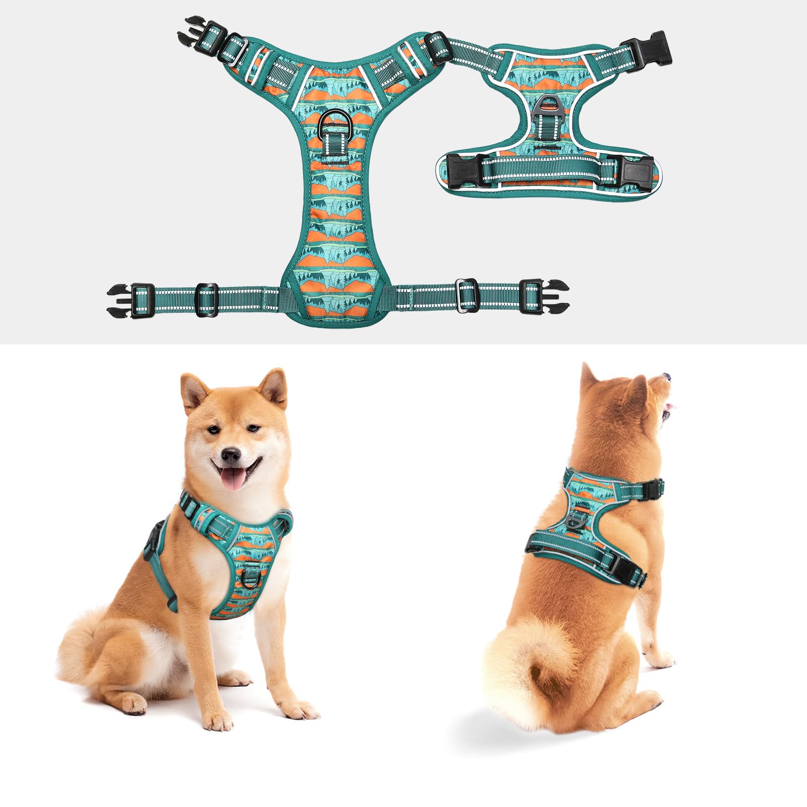 Arnés Timos para perros medianos con talla M y ajustes para crecimiento.
