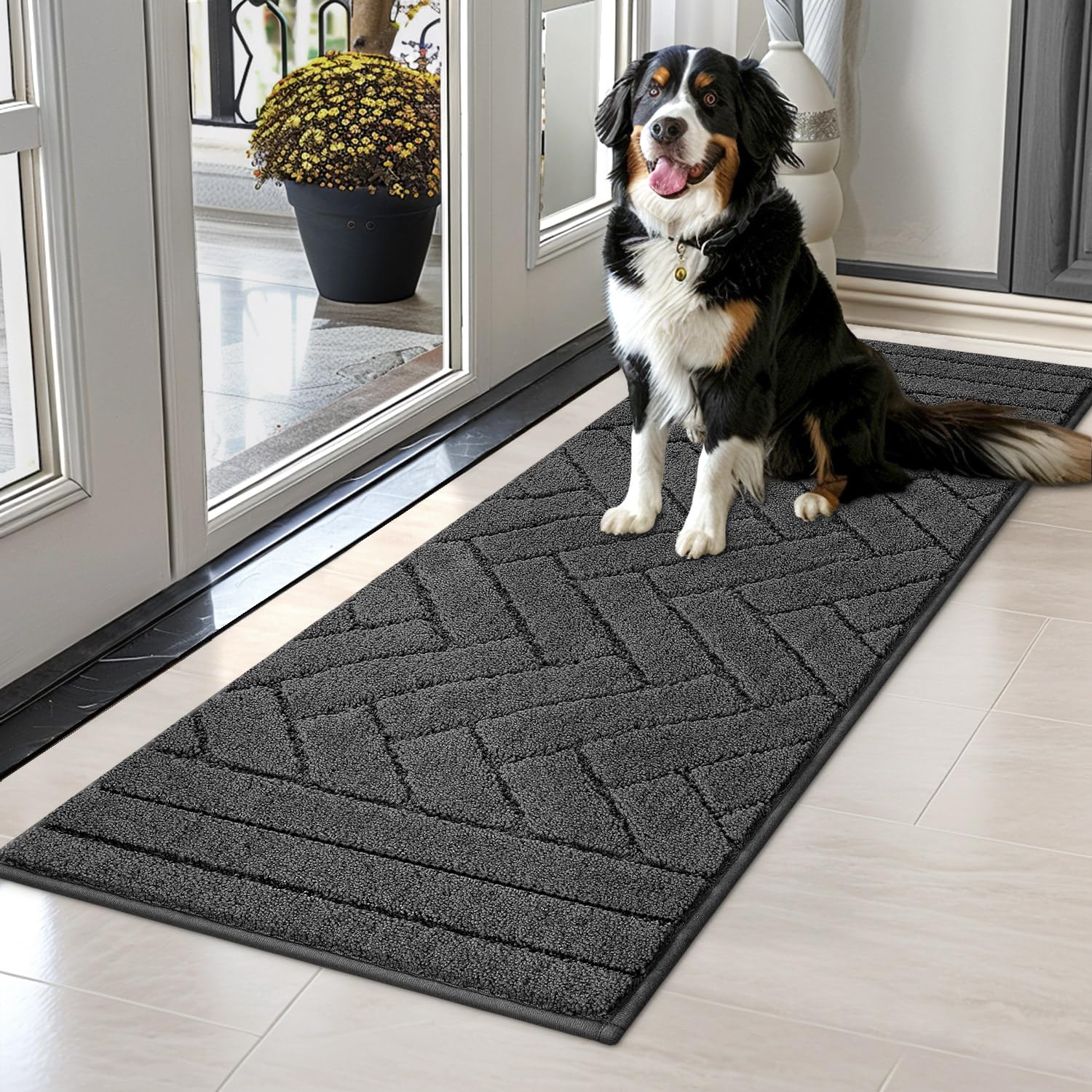 Alfombra de entrada Tindbea para perros ofrece comodidad suave al entrar