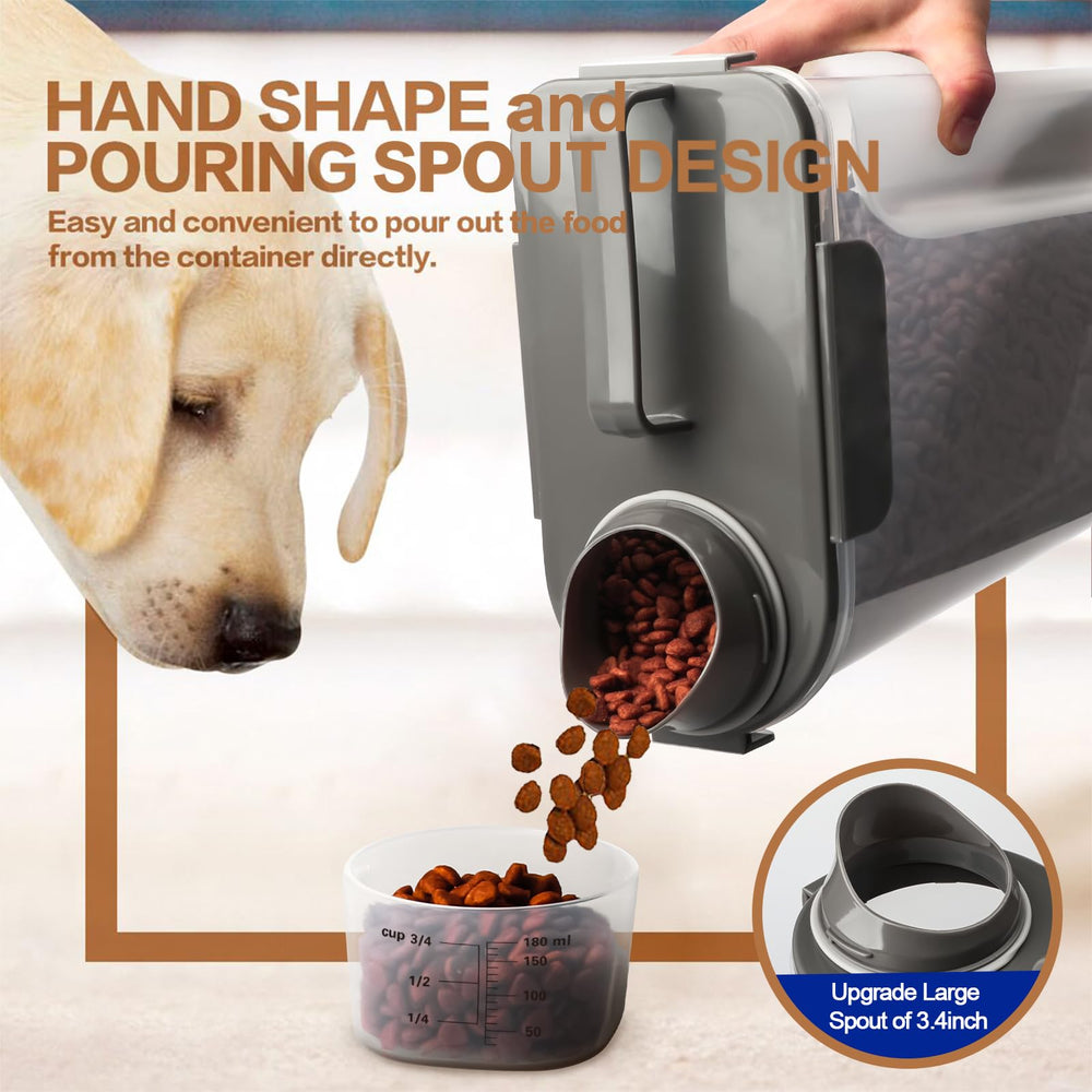 TIOVERY contenedor de 3qt para comida de gatos, espacio compacto para armarios