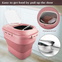TIOVERY: ruedas rodantes que facilitan mover el contenedor lleno por la cocina.