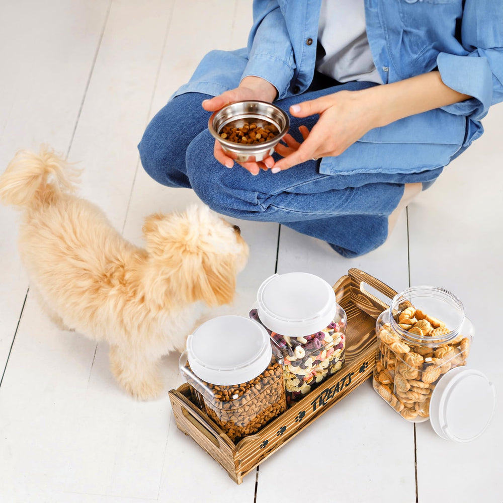 Tlence organizador de golosinas para perros y gatos, ideal para la encimera.