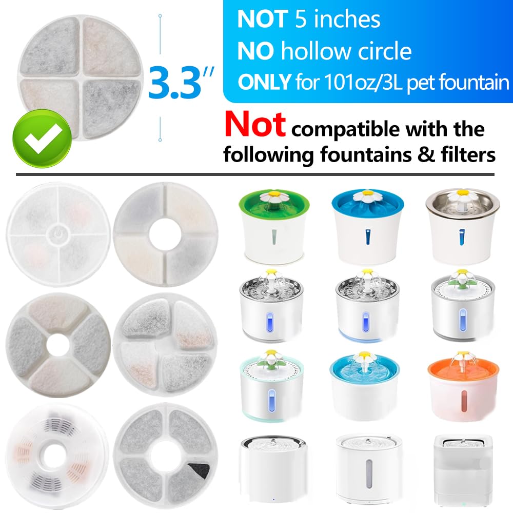 Filtro TOGGATH de tres etapas para fuente de gatos, filtración eficiente de partículas.