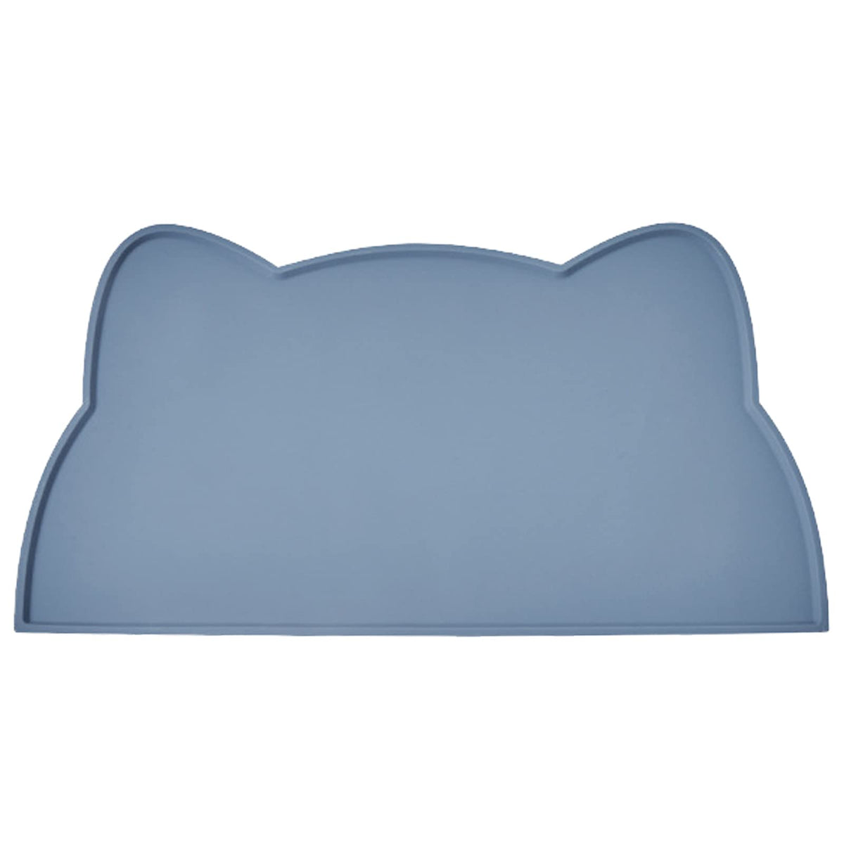 TOKAYIFE alfombrilla para gatos en silicona azul piedra, superficie suave para comer