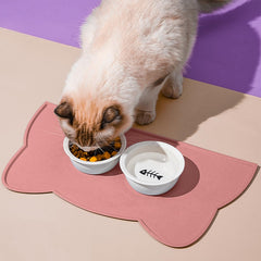 TOKAYIFE tapete silicona para bebederos gatos 17x10 fácil de limpiar