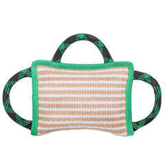 ToLanbbt Juguete de tirón para perros, textura de yute suave y duradera.