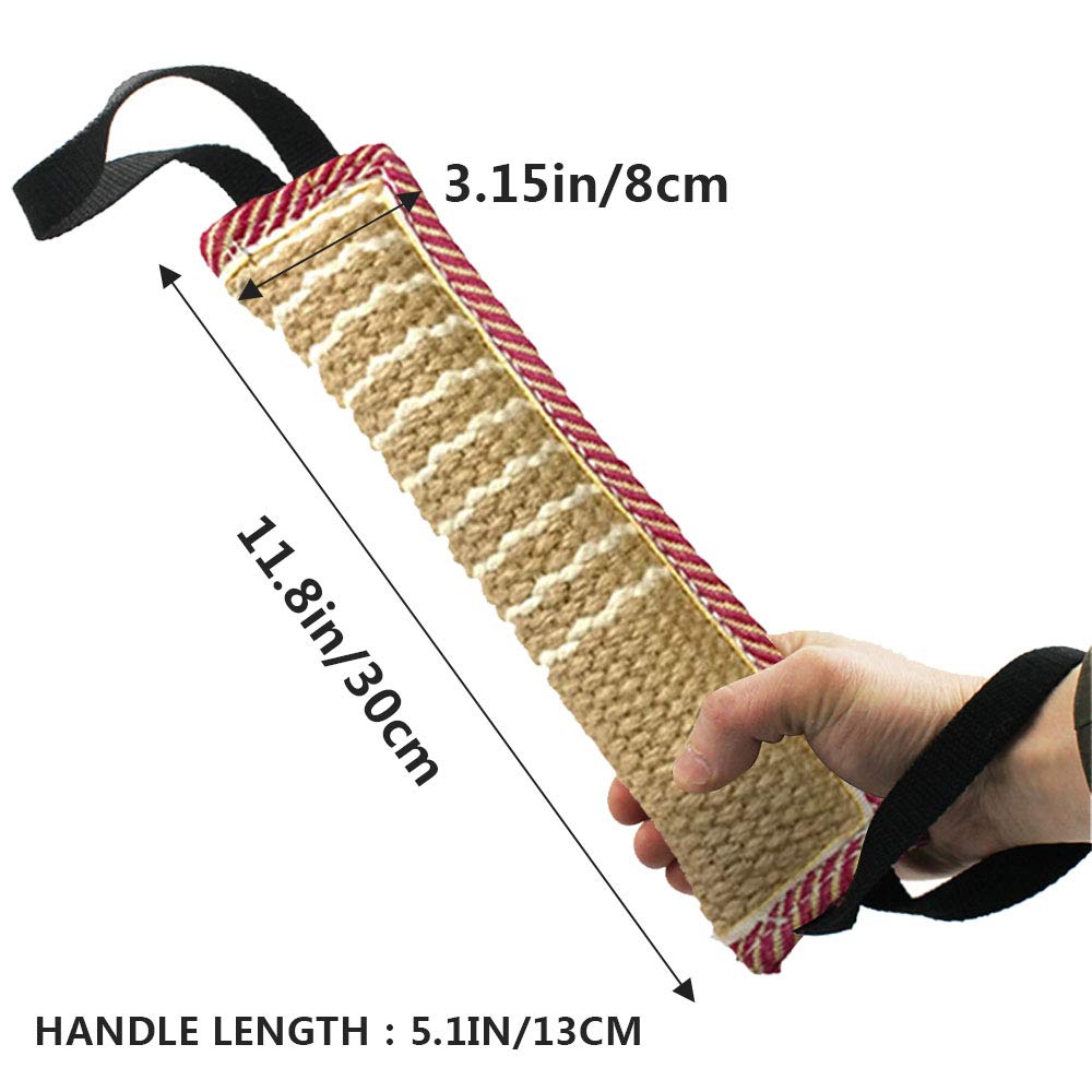 ToLanbbt Juguete de almohada yute, superficie de mordida duradera para entrenamiento interactivo.