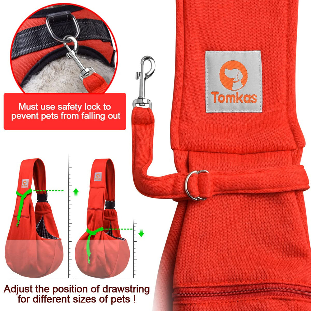TOMKAS Bandolera para Perro Pequeño, tejido duradero para comodidad y resistencia