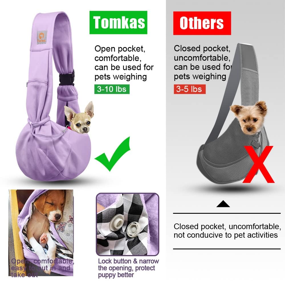 Tomkas bandolera para perro violeta claro, estilo y funcionalidad
