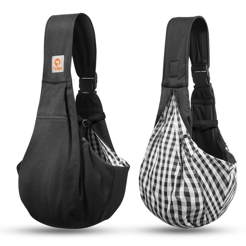 Bandolera TOMKAS segura para gatos y perros pequeños durante paseos y compras.