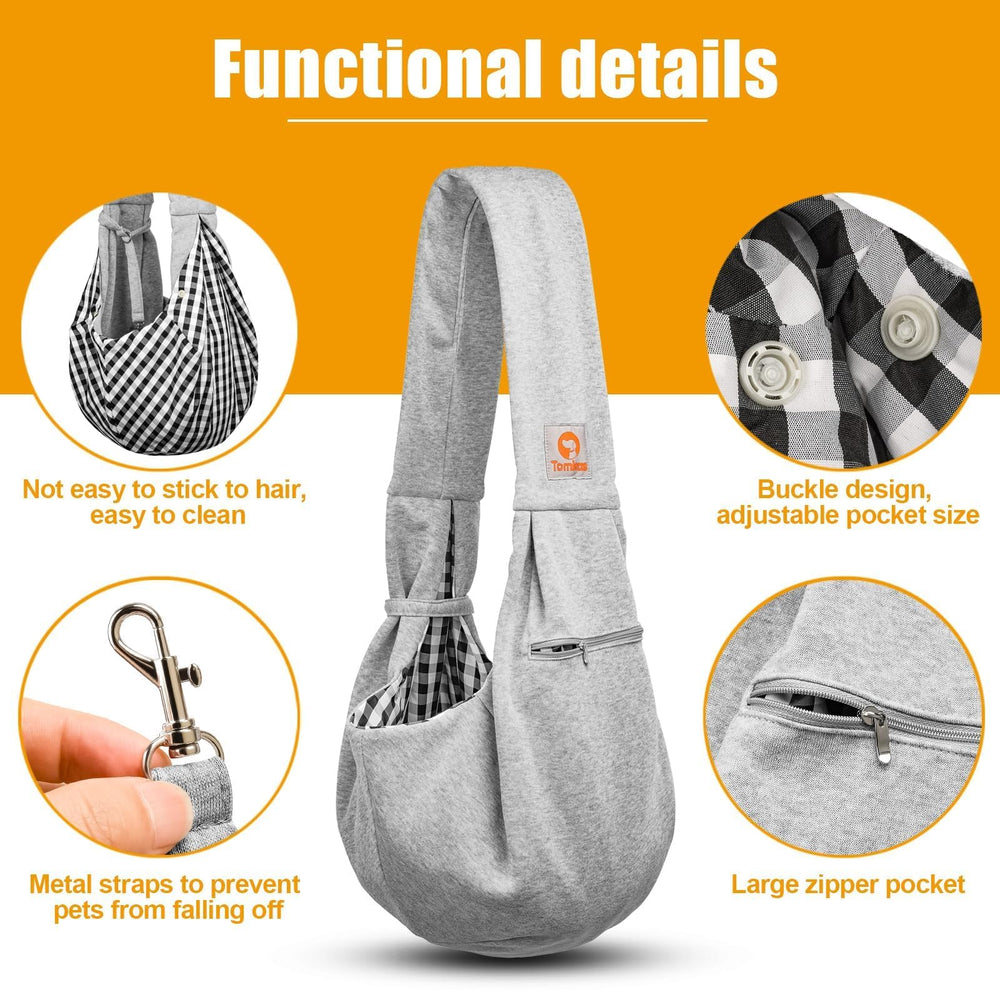 Tomkas Sling capacidad para perros de 3 a 10 libras, ideal para chihuahuas