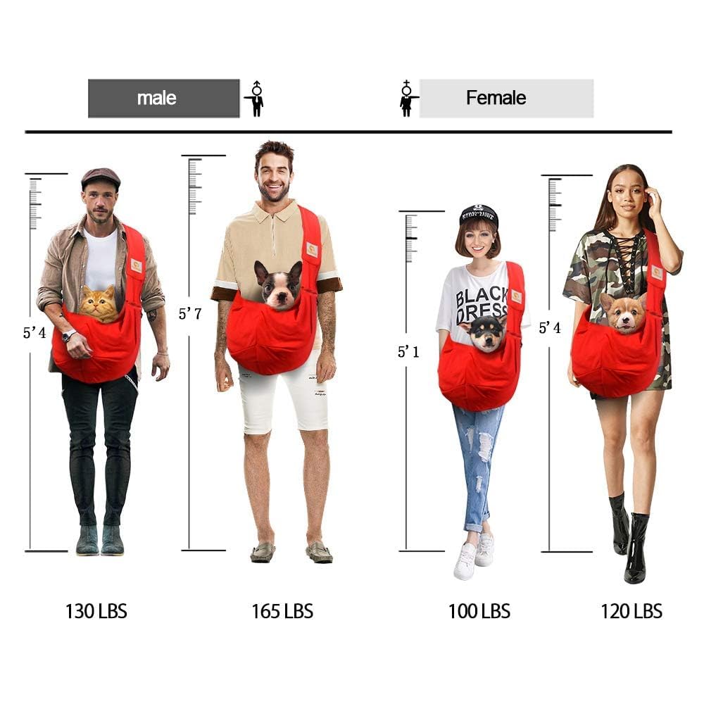 Tomkas Sling capacidad para mascotas de hasta 4,5 kg para mayor comodidad.