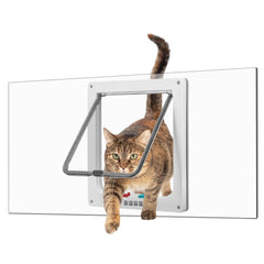 Tonho Dawnhawk puerta para gatos con cierre magnético para acceso sencillo.