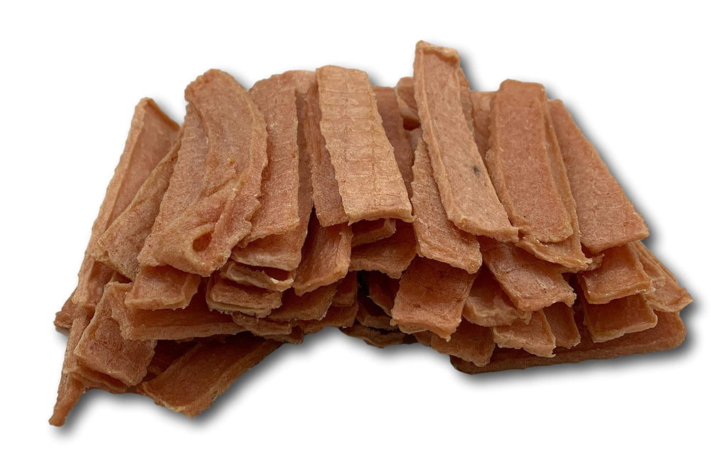 Top Dog Chews tendones de pavo planos, beneficios dentales por masticación constante