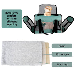 Top Tasta transportín con ventilación de malla para mascotas pequeñas.