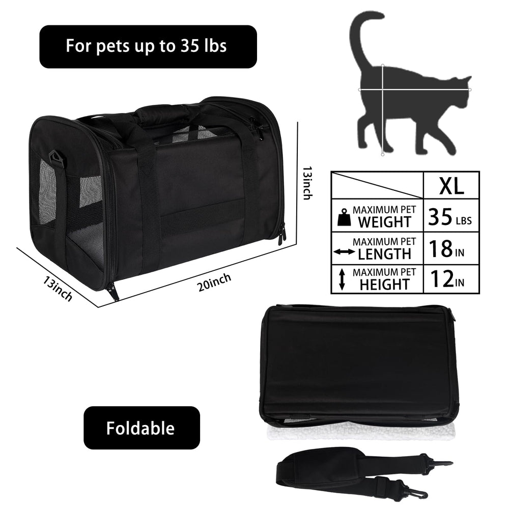 Top tasta transportín mascotas, plegable y duradero para viajes.