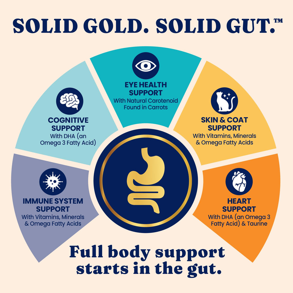 Solid Gold topper con salsa para gatos, ideal para paladares selectivos