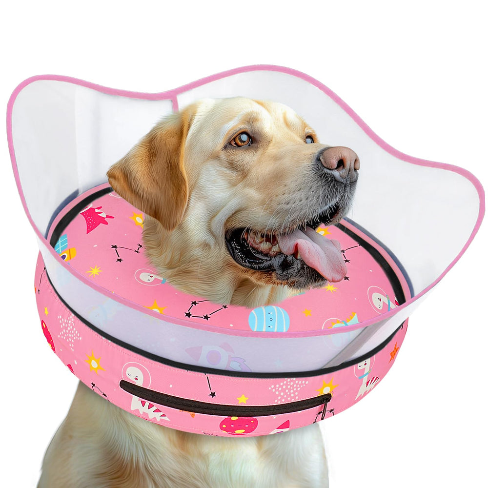 El collar inflable dona de Toptakeit ofrece comodidad y protección.