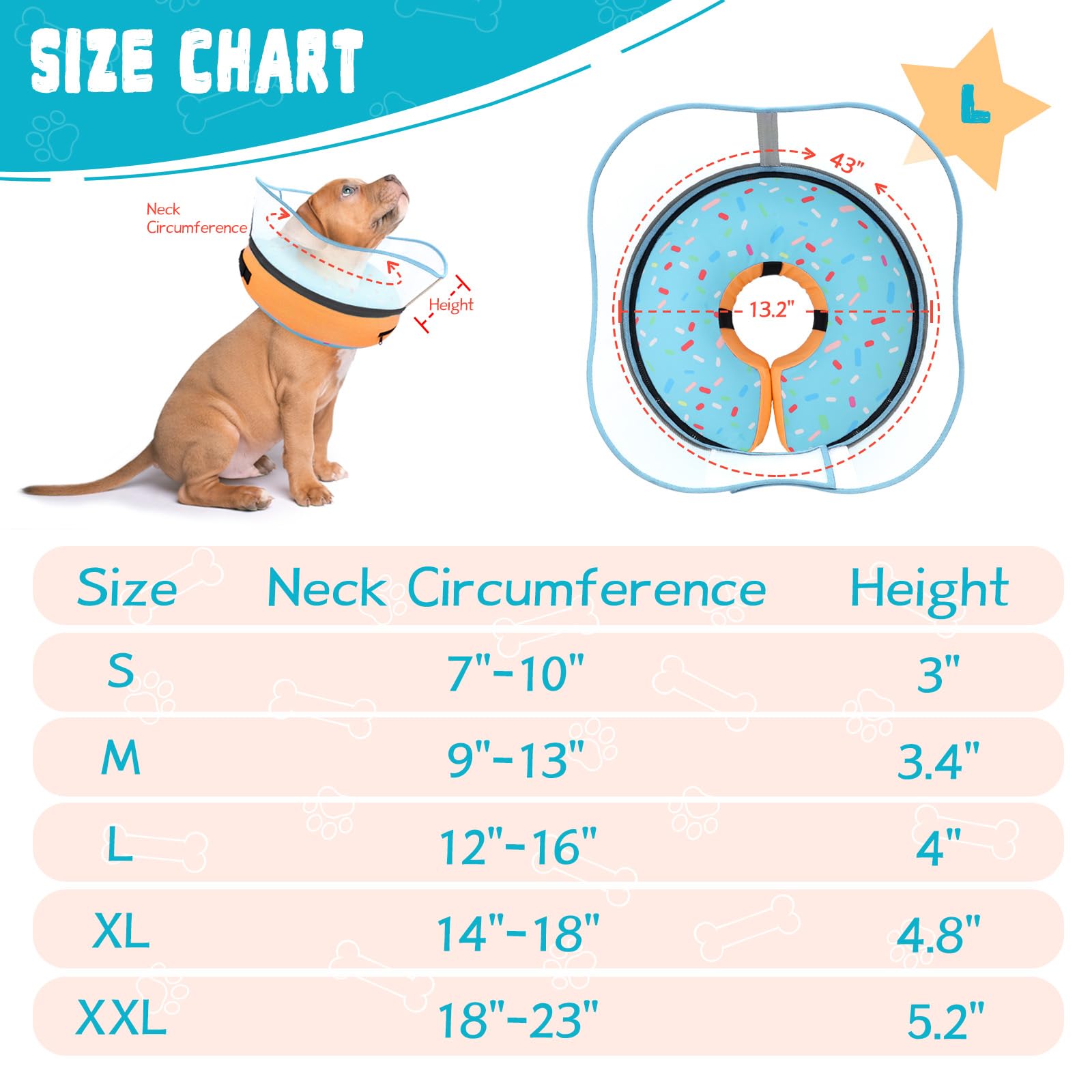 Toptakeit collar inflable donut ofrece comodidad y buena respiración.