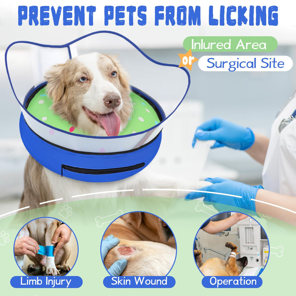 Toptakeit escudo protector desmontable: protege la herida sin molestar al perro.