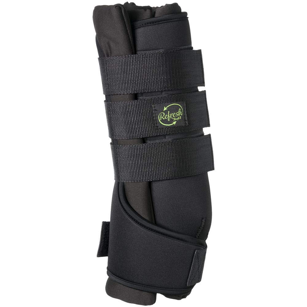 Tough 1 Envolturas cerámicas en uso en piernas delanteras y traseras para recuperación.