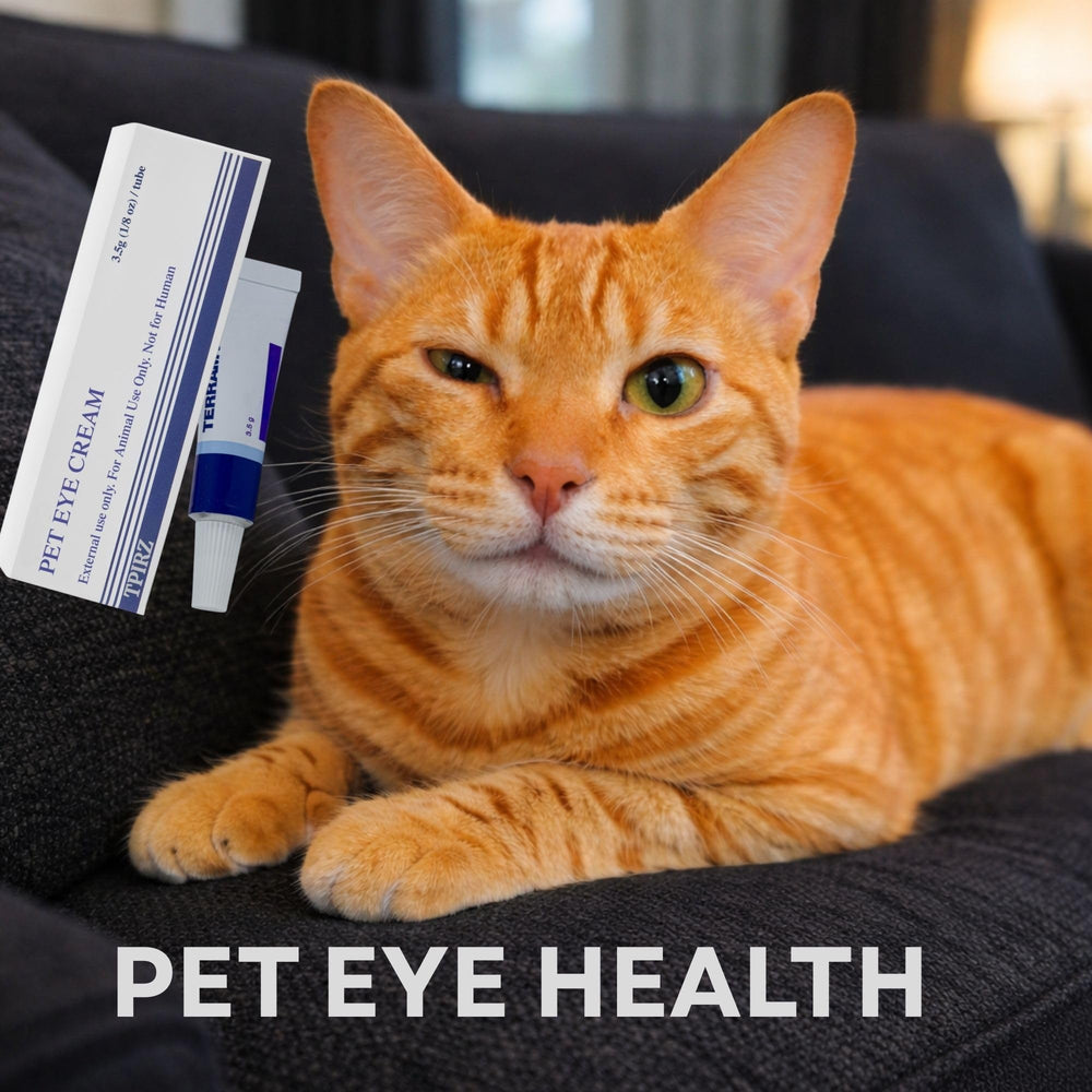 TPIRZ crema ojos mascotas - aplicación diaria para comodidad ocular.