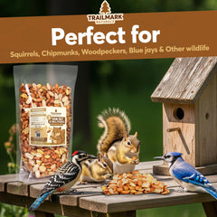 Trailmark Naturals alimento natural para fauna exterior, opción confiable para fauna silvestre.