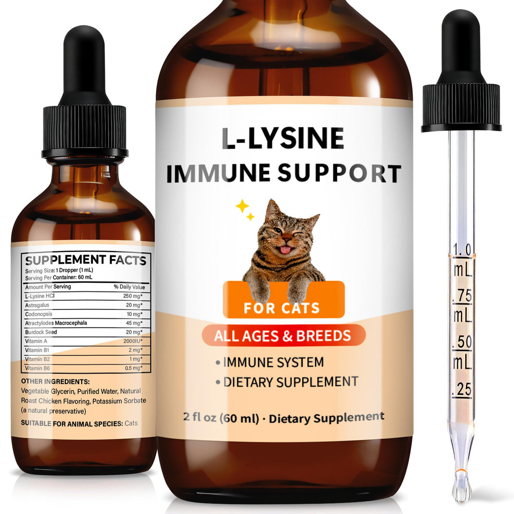 Trihood L-Lisina para gatos, frasco 60 ml, apoyo inmune diario