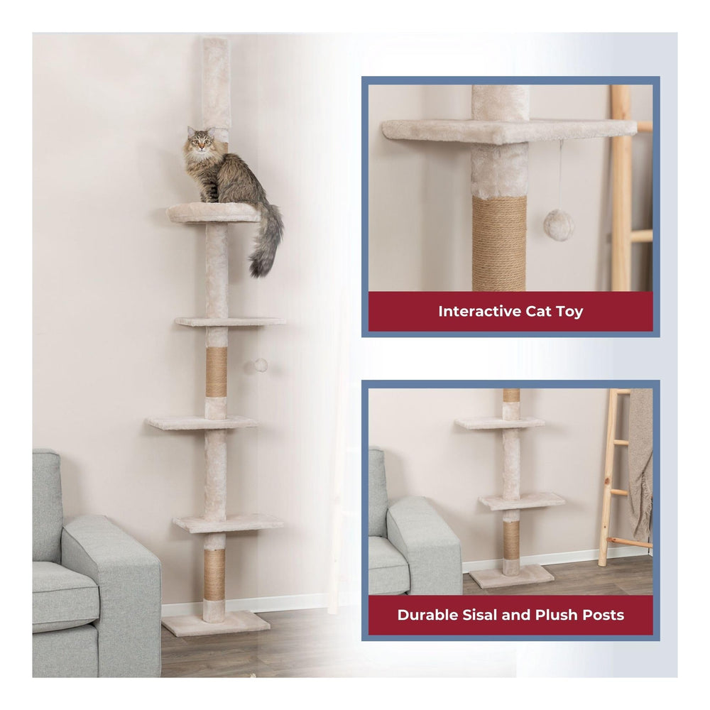 TRIXIE Kobe: postes de sisal en primer plano para rascar y ejercitar.