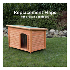 La puerta TRIXIE es compatible con casas de madera para perros