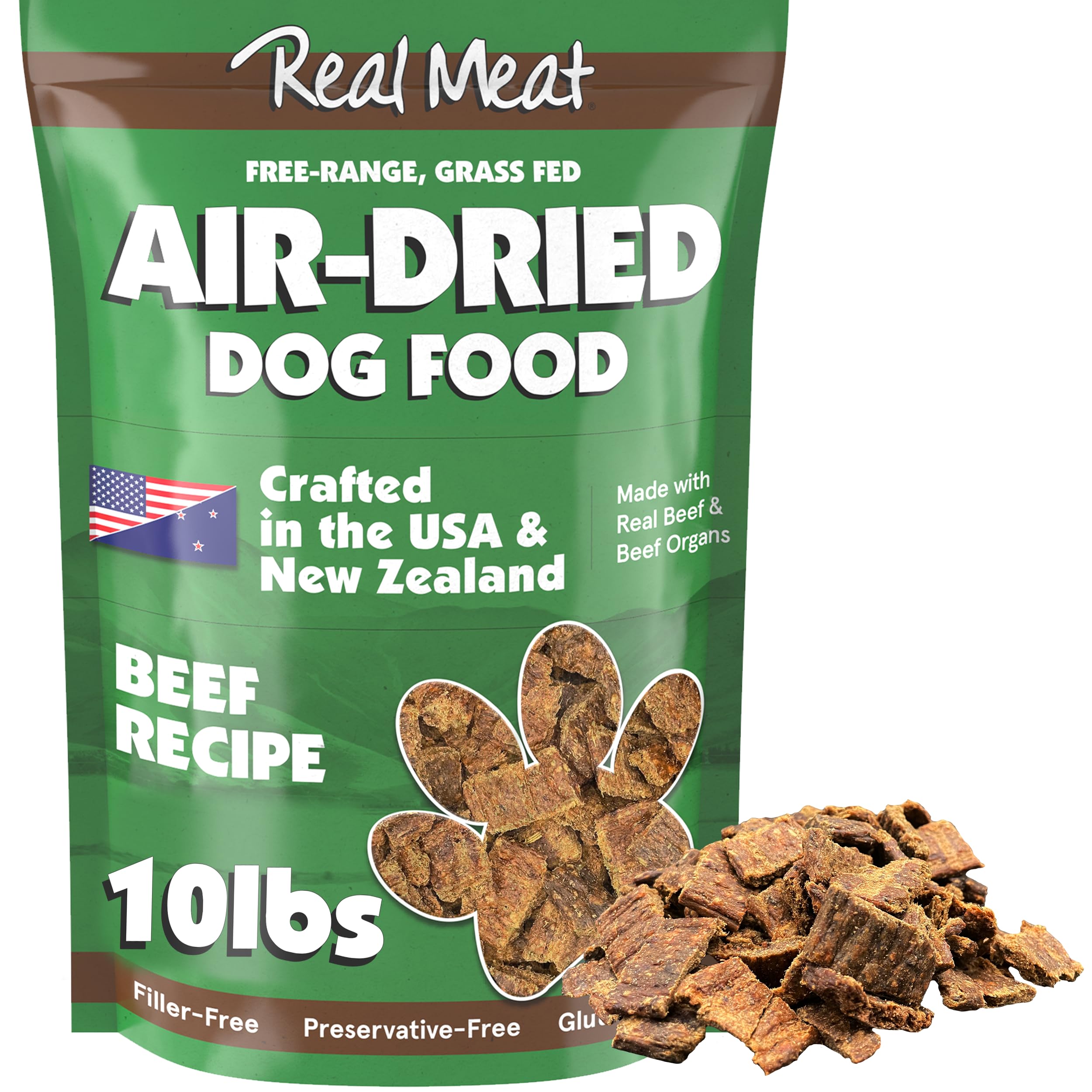 TRMC alimento para perros carne real seco, porciones nutritivas para una comida completa.
