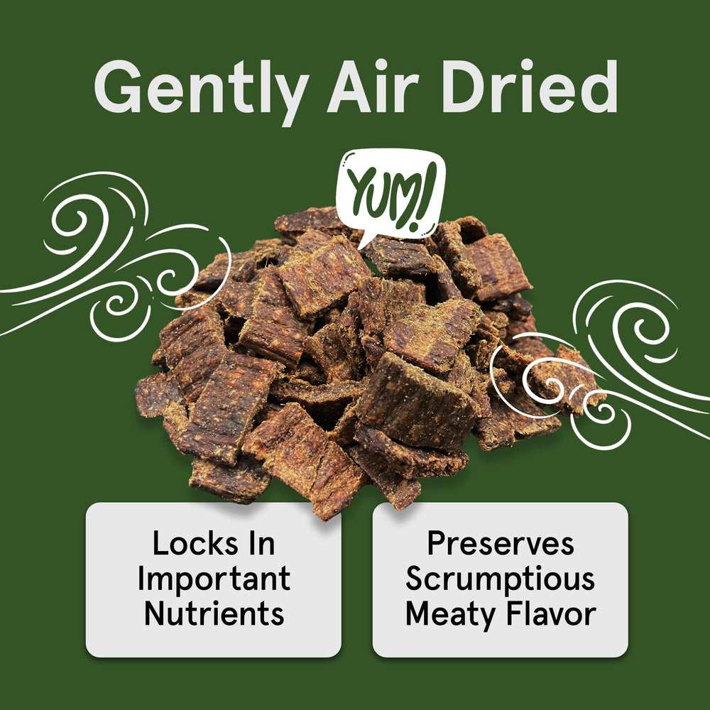 TRMC Real Meat: jerky sin aditivos artificiales para perros activos.