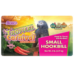 Tropical Carnival al alimento gourmet aves: aves comiendo en jaula con alimento aromático