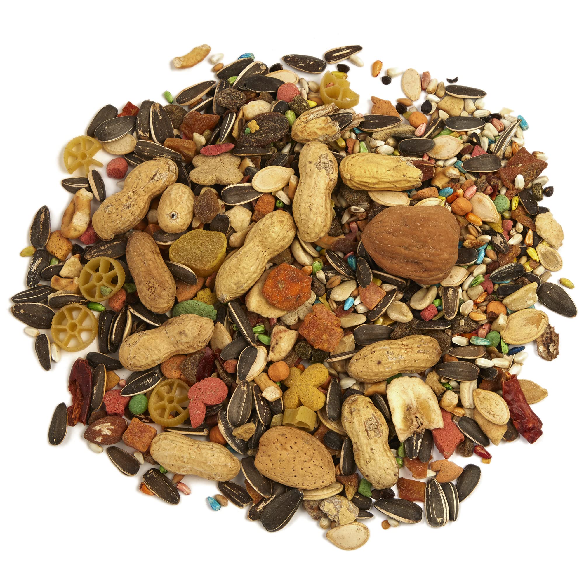 Nueces y frutos secos en Tropical Carnival para loros grandes