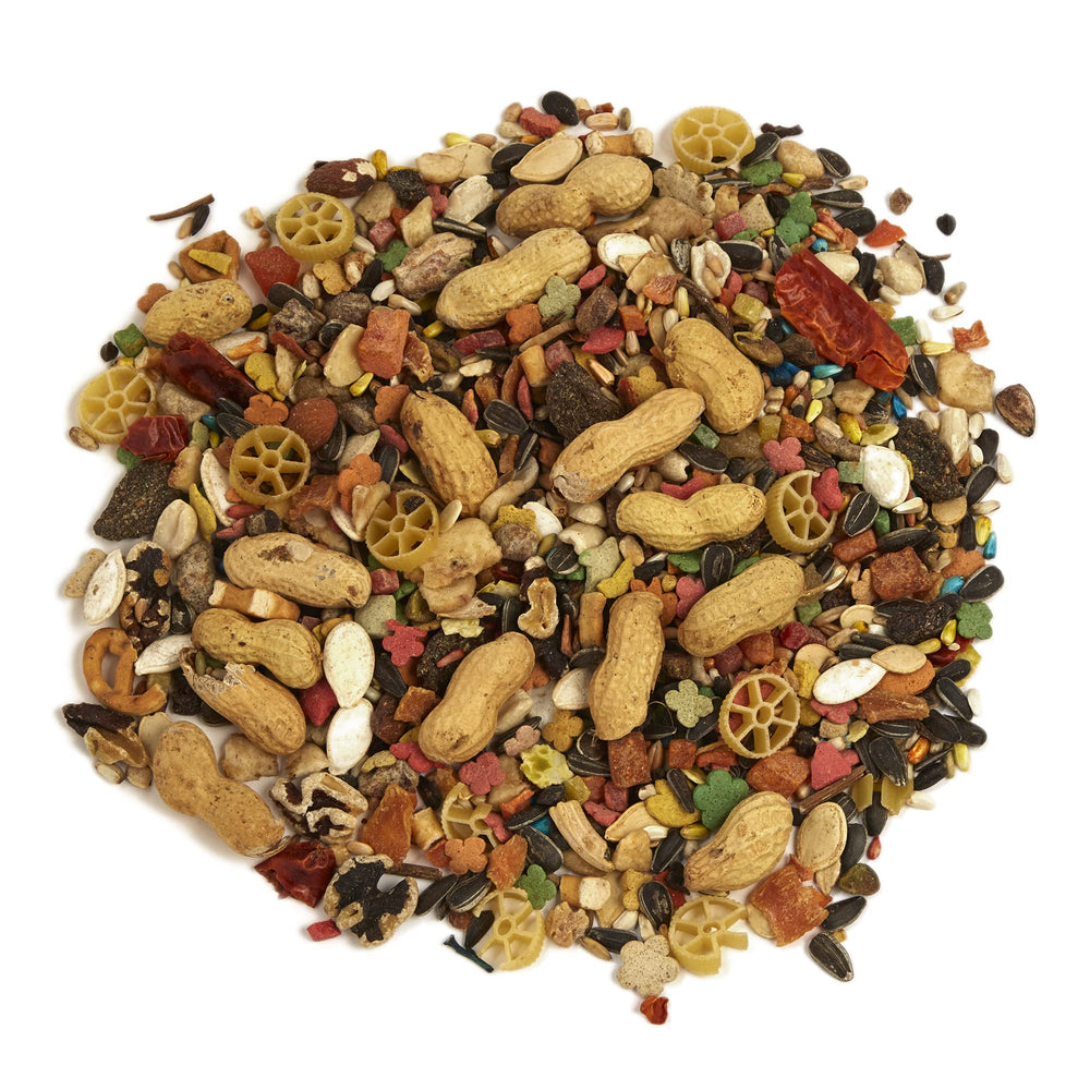 Tropical Carnival Small Hookbill Food-preservacion-natural: conserva frescura y nutrientes entre entregas.