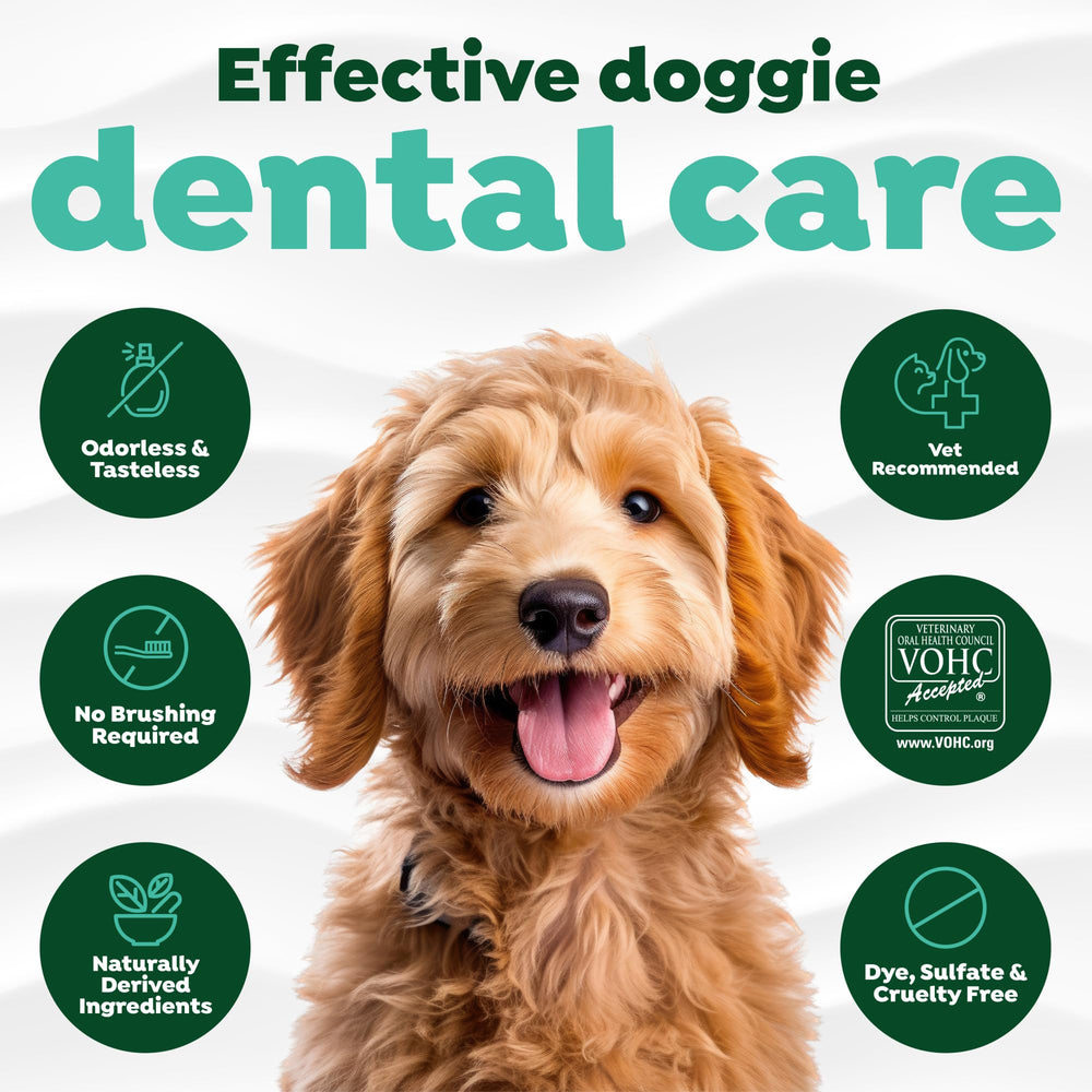 TropiClean aditivo de agua para perros, certificado VOHC.