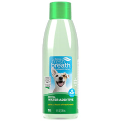 TropiClean aliento fresco: aditivo de agua para perro, puede ayudar a un aliento más fresco.