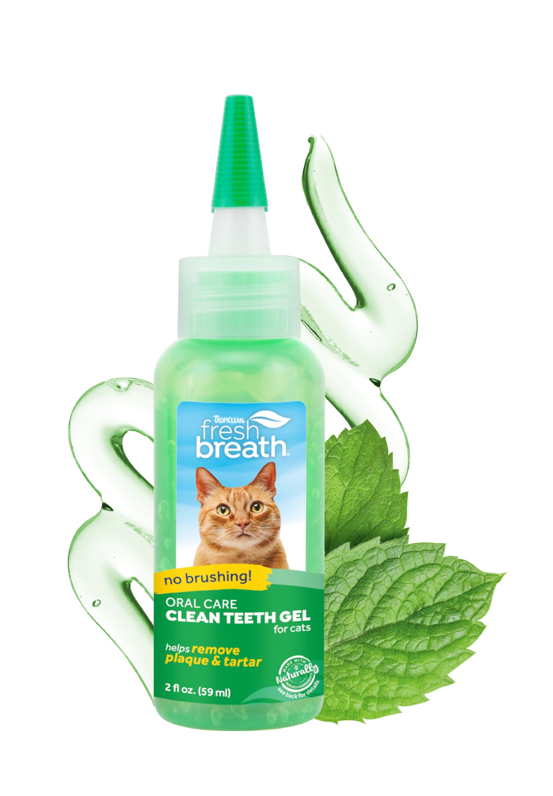 Tropiclean aliento fresco para gatos, pasta-dientes mejora la limpieza dental.