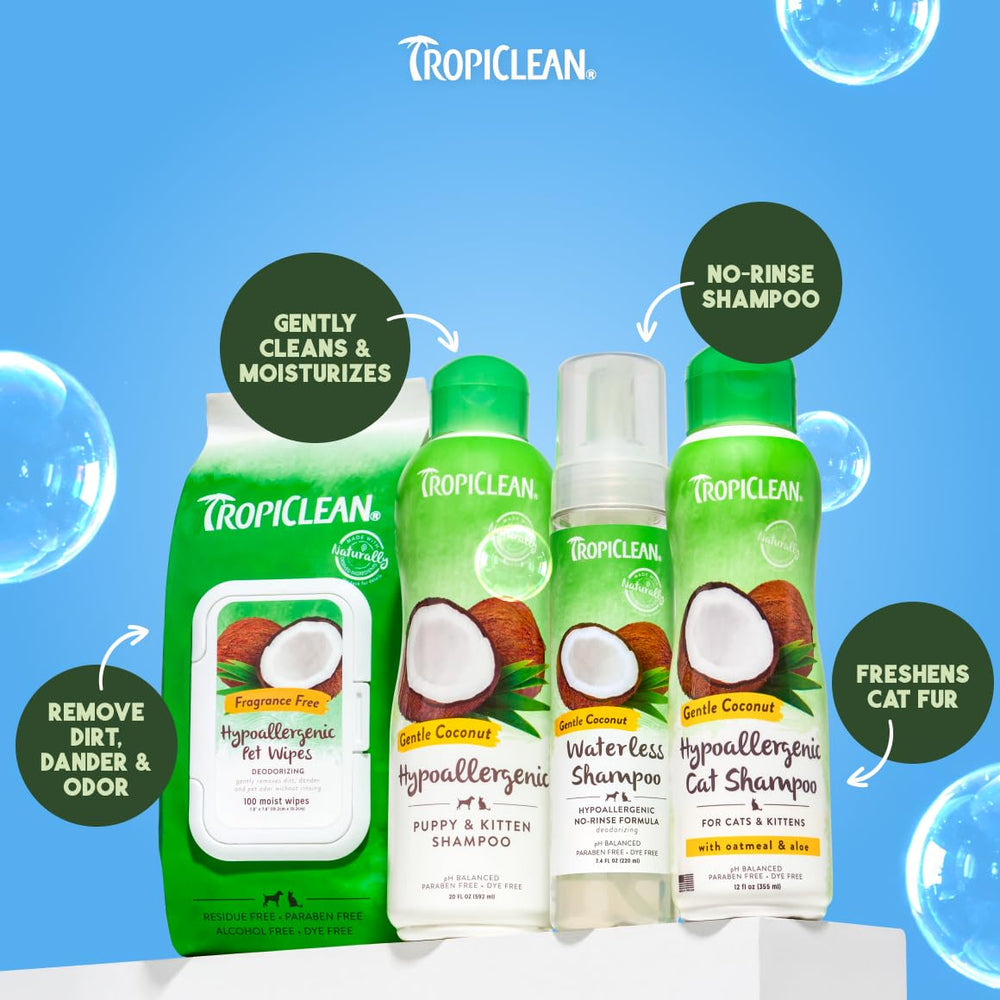 TropiClean apto para gatitos y cachorros con piel sensible
