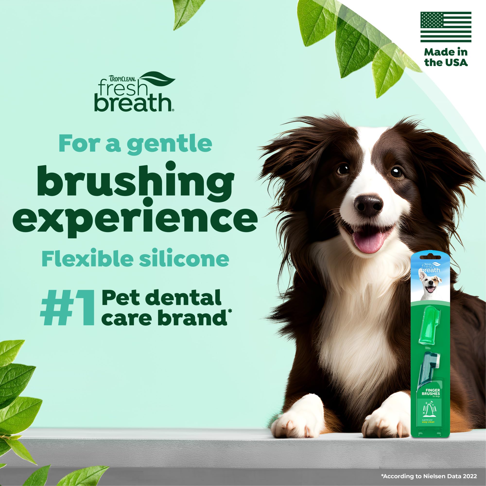 TropiClean cepillo-dedo-para-dientes-de-mascotas reduce la complejidad del cepillado.