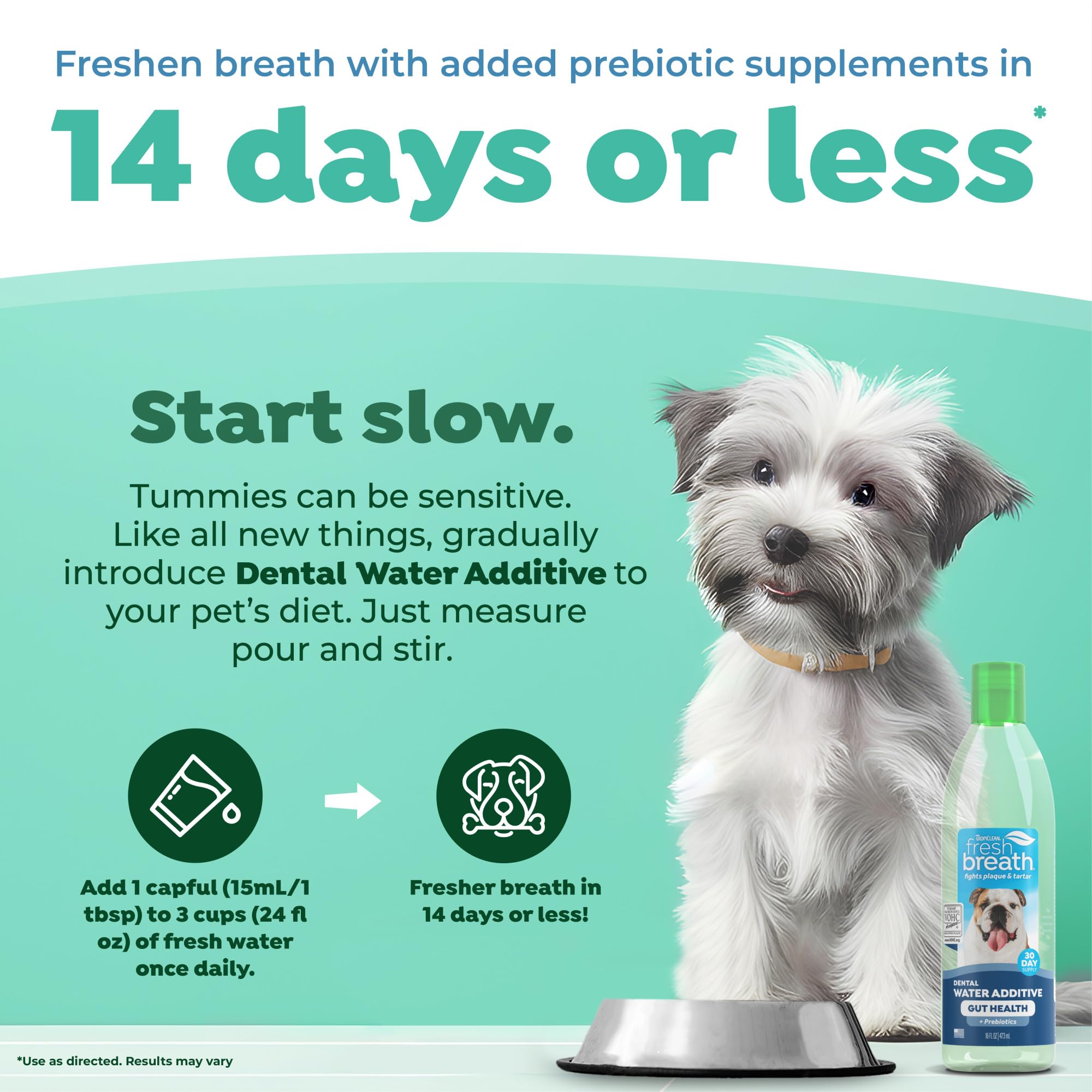 TropiClean higiene bucal para perros y reducción de placa.