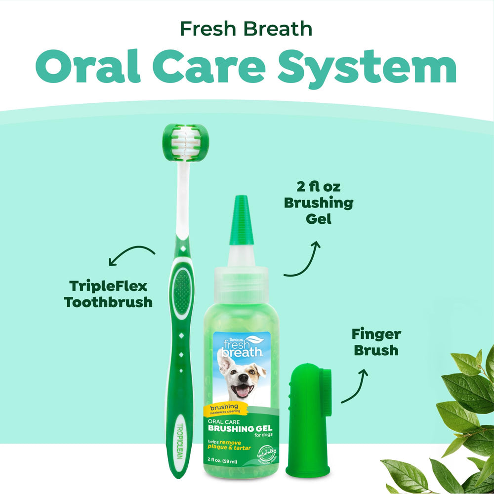 TropiClean gel dental para cachorros facilita cepillado y aroma suave durante la rutina