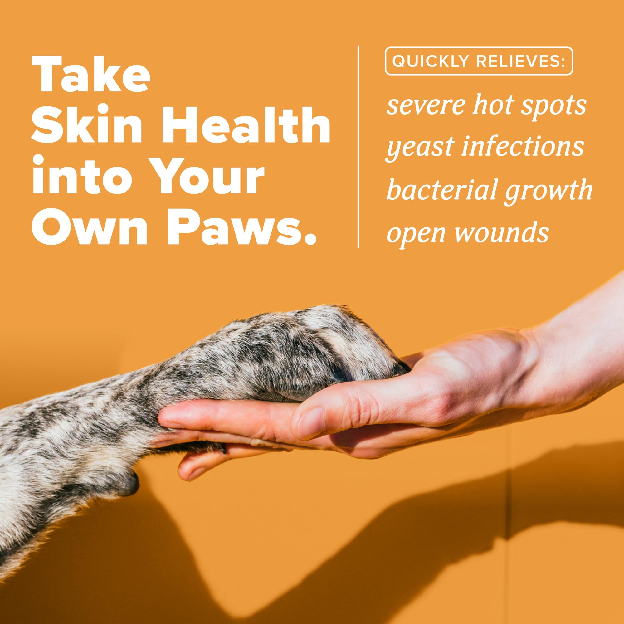 Envase de TropiClean HomeVet Crema Medicada en una onza para uso práctico.