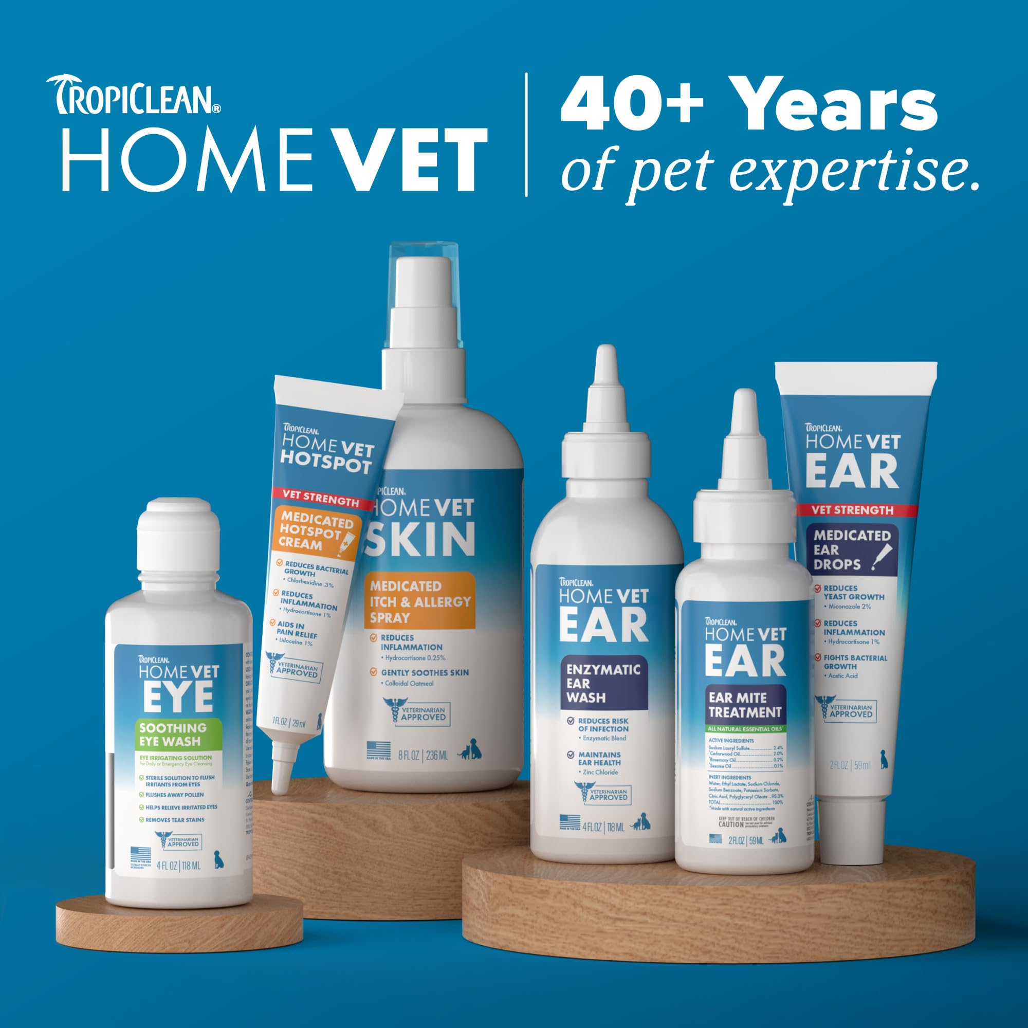 TropiClean HomeVet: sensación suave durante la limpieza de oídos.