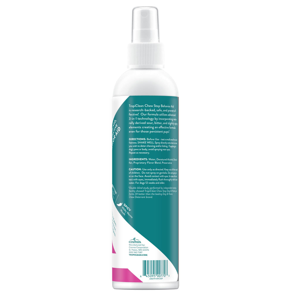 TropiClean No Chew Spray protege el hogar y muebles
