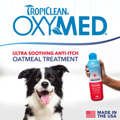 TropiClean Oxymed Condicionador con avena y aloe, ingredientes calmantes