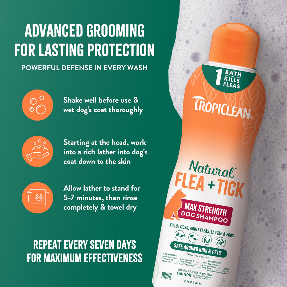 TropiClean rociador jaula cama perro aplicación fácil para protección.