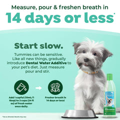 TropiClean sin sabor y sin olor: aditivo de agua para perro, complemento fácil para el agua.