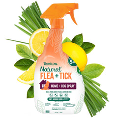 TropiClean spray para pulgas y garrapatas en perros, botella de 32oz