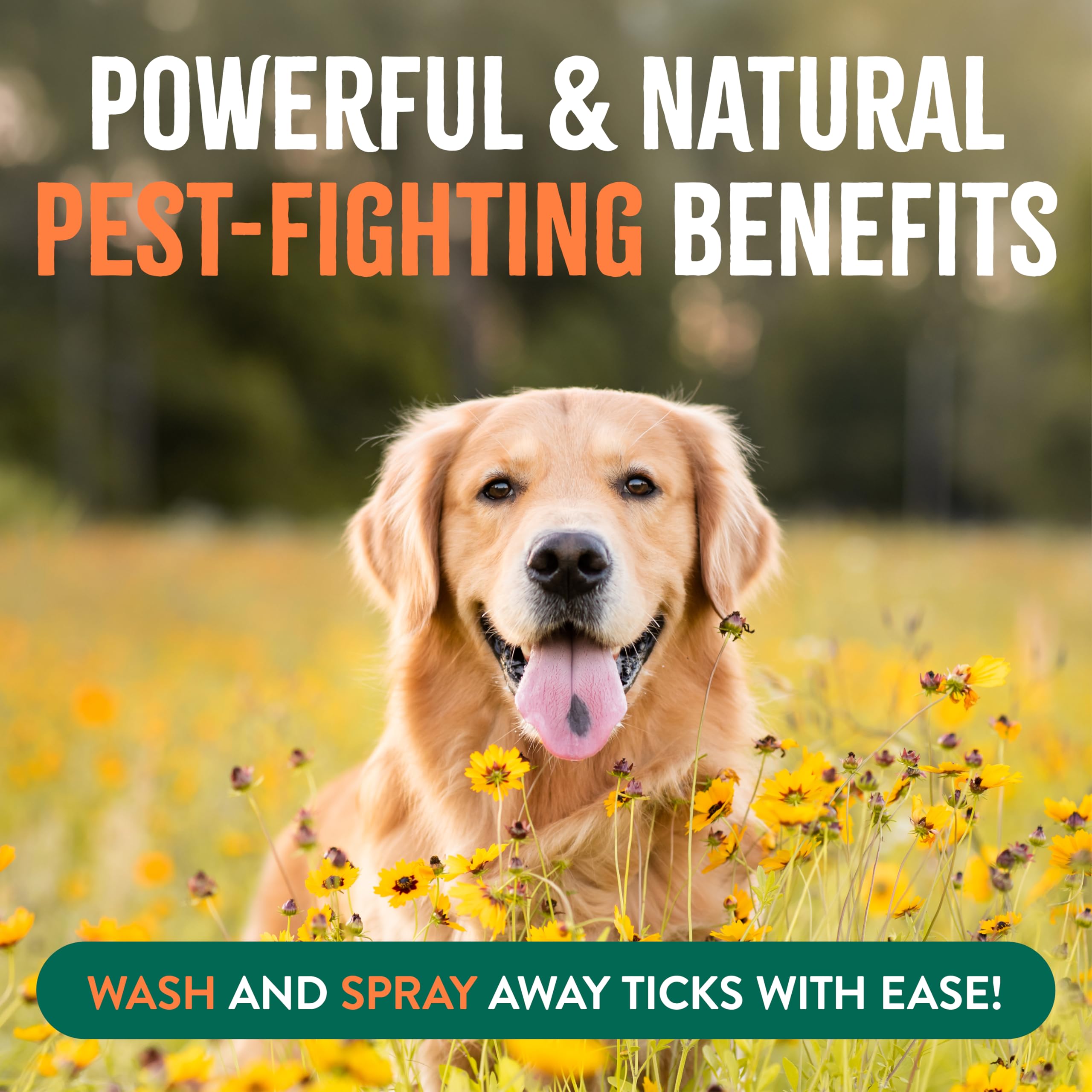 TropiClean uso fácil spray para cama y mascota, aplicación rápida.