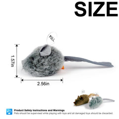 TTcat ratón con pluma matatabi y sonido realista para jugar.